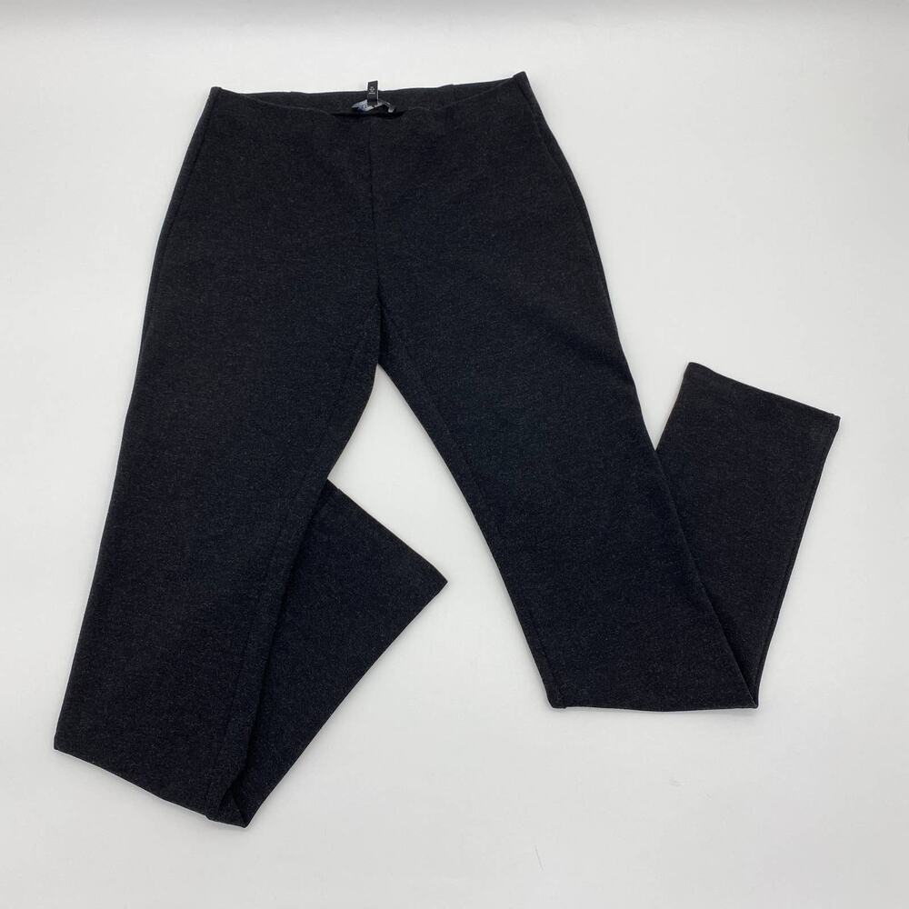 EILEEN FISHER Dark Grey Ponte Easy Casual Pull on Stretch Pants Women's Sz XS